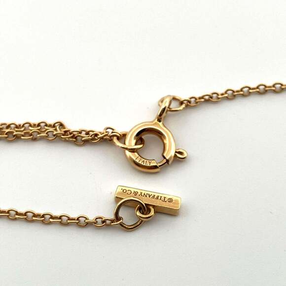 TIFFANY Gold Diamond Necklace - Picture 5 of 7